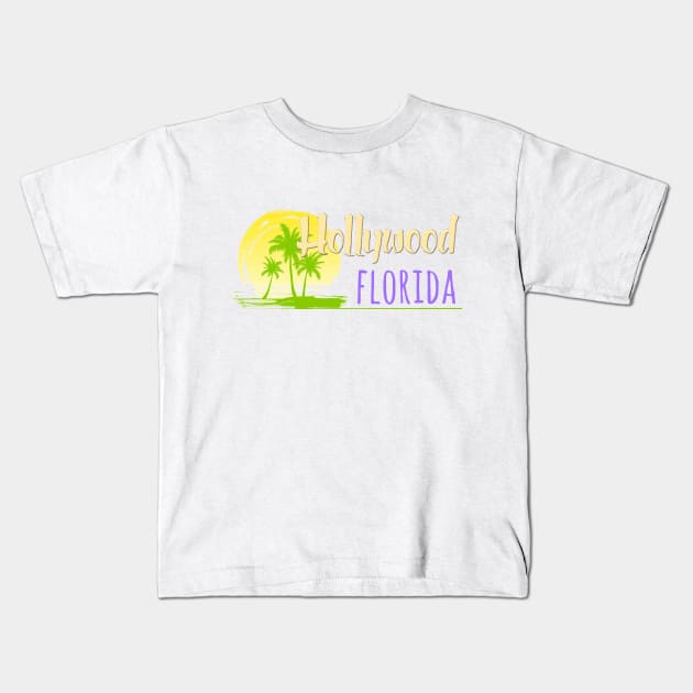 Life's a Beach: Hollywood, Florida Kids T-Shirt by Naves